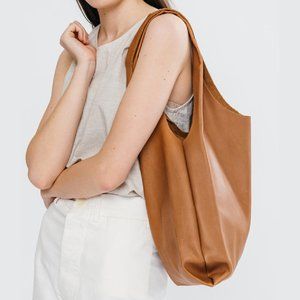 BAGGU Leather Tote